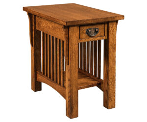 Cubic End Table with Drawer