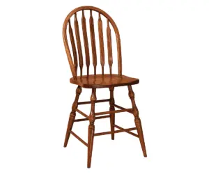 Bent Paddle Stationary Bar Stool
