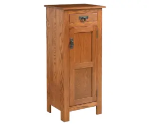 Mission Reverse Panel Pie Safe With Drawer