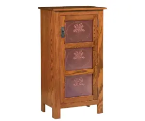 Mission Copper Panel Pie Safe - Three Panel Door