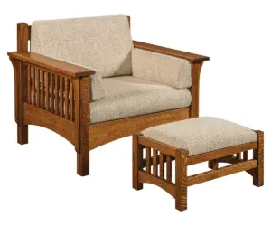 Pioneer Chair with Footstool