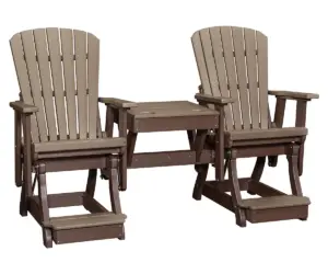 Fan Back Balcony Glider Combo