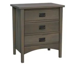 Arts & Crafts 3 Drawer Nightstand