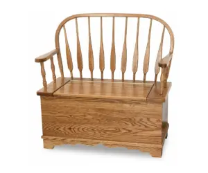 Low Feather Bow Bench