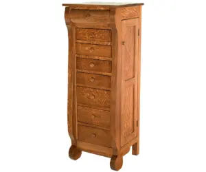 Classic Sleigh Jewelry Armoire